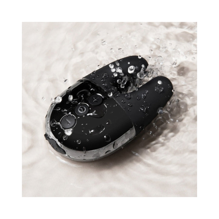 Le Wand Chrome Double Vibe Rechargeable Silicone Mini Vibrator Black - Headshop.com