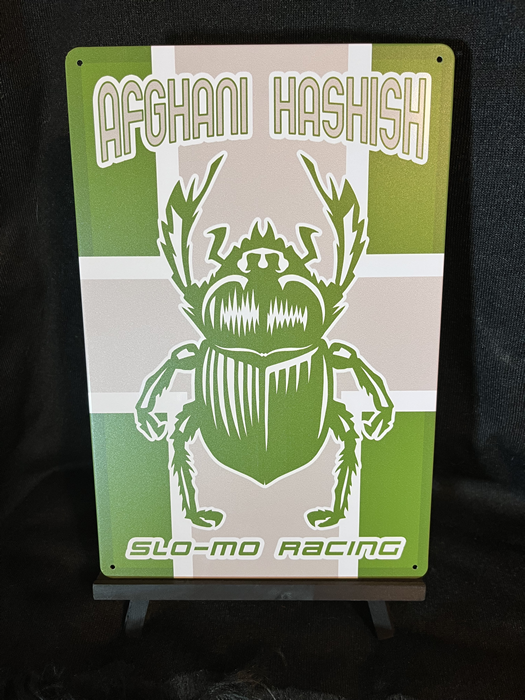 Afghani Hashish 20 cm x 30 cm Aluminum Sign - Headshop.com