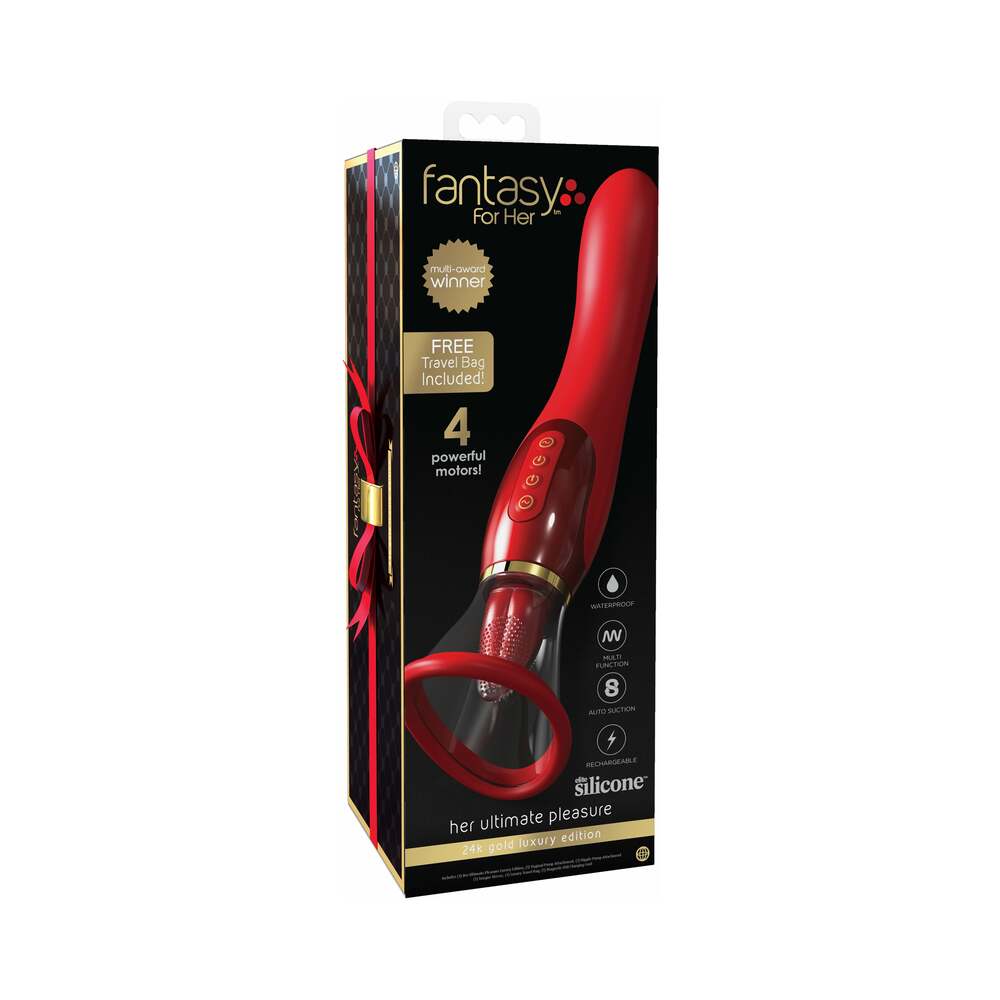 Fantasy For Her 24k Gold Luxury Edition Her Ultimate Pleasure Red - Headshop.com