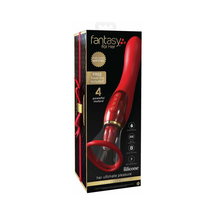 Fantasy For Her 24k Gold Luxury Edition Her Ultimate Pleasure Red - Headshop.com