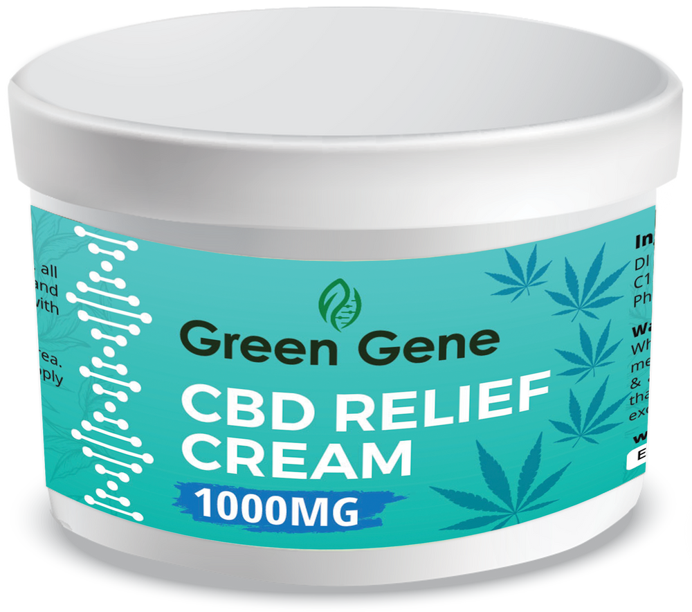 Greene Gene CBD Muscle & Joint Pain Relief Cream (250MG-3000MG) - Headshop.com