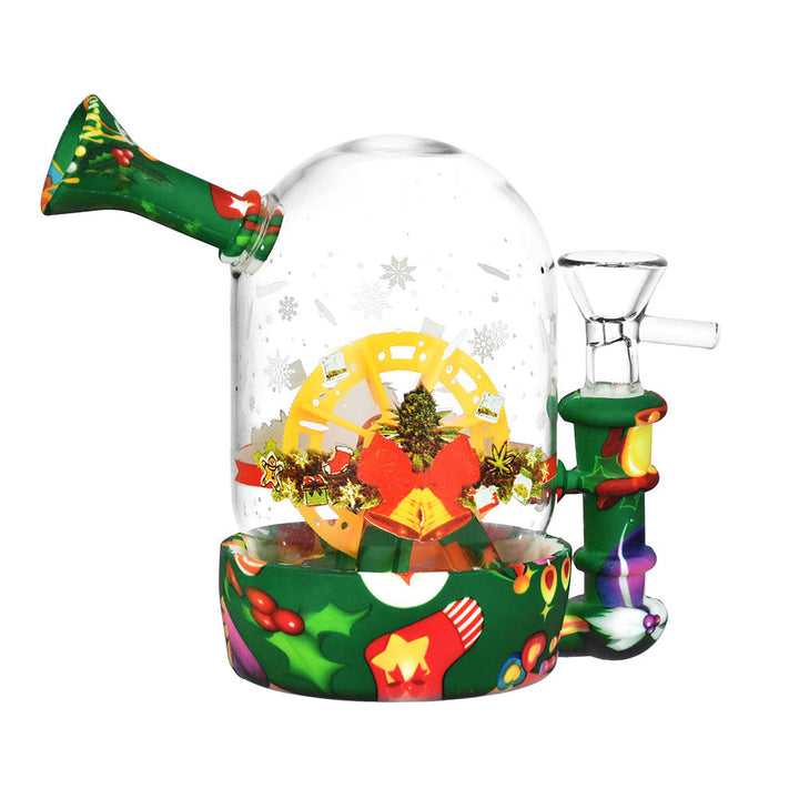 Christmas Waterwheel Bell Jar Water Pipe - 4.5" / 14mm F - Headshop.com