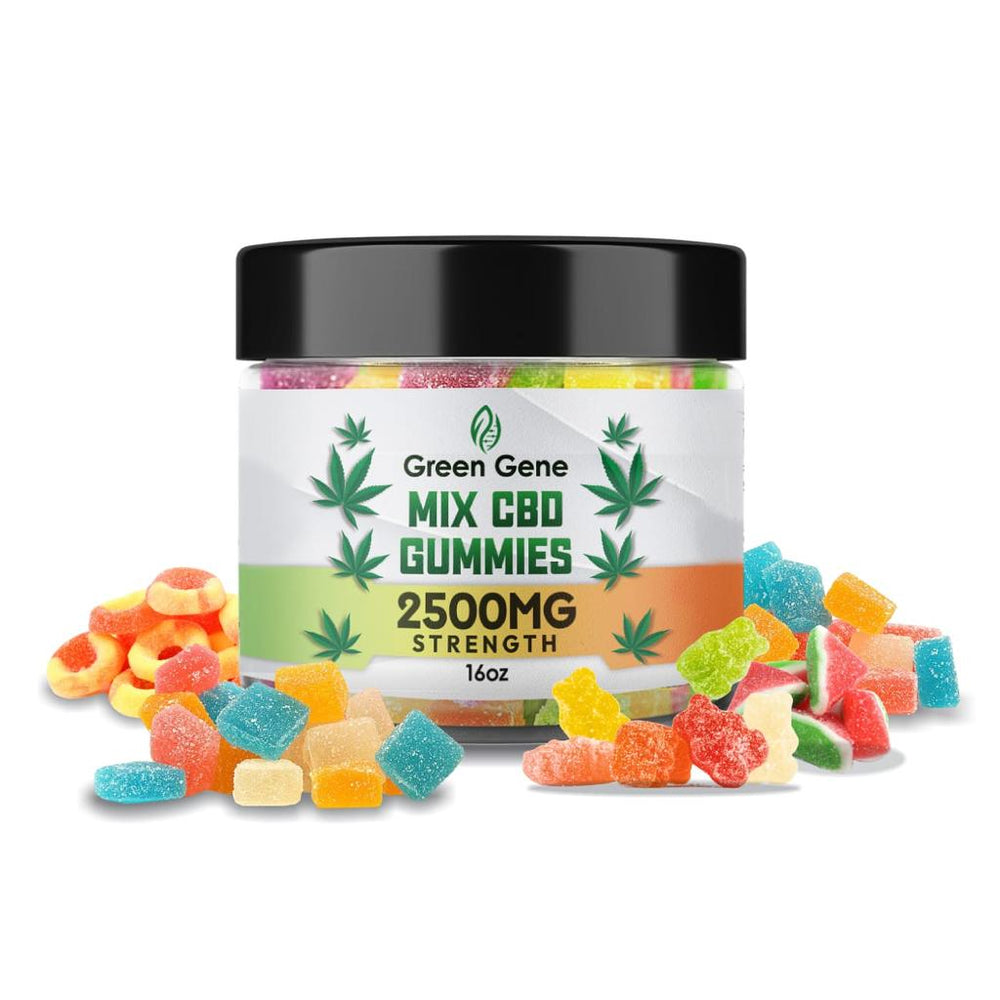 Green Gene High Potency CBD Mix Gummies 625MG - 5000MG - Headshop.com