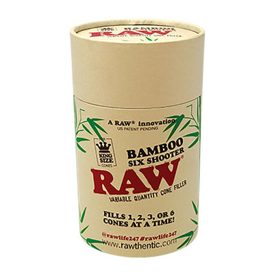 RAW Bamboo Six Shooter Cone Filler - Headshop.com