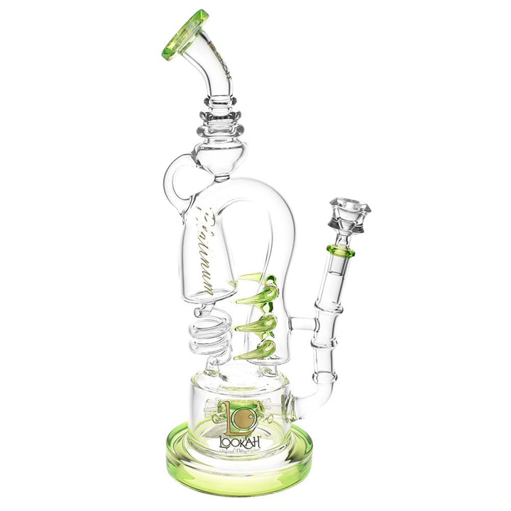 Lookah Glass Spiral Recycler Water Pipe | 14.75" | 14mm F - Headshop.com