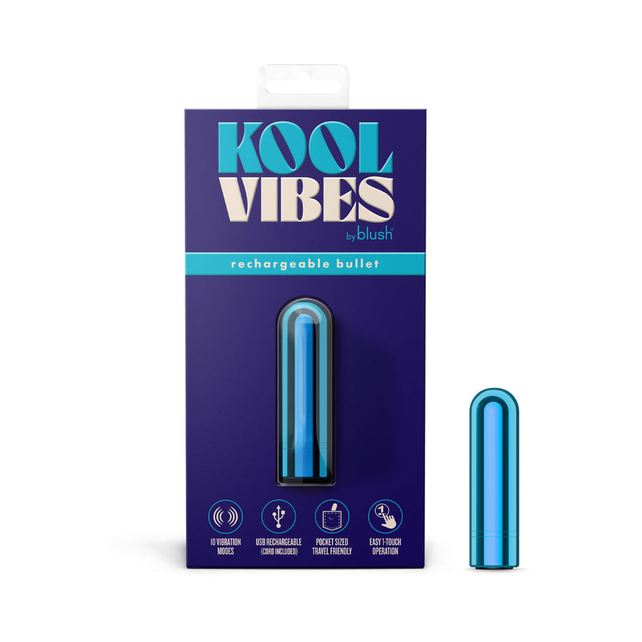 Kool Vibes Rechargeable Mini Bullet Blueberry - Headshop.com
