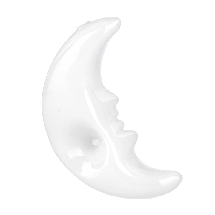 Crescent Moon Glass Hand Pipe - 4" - Headshop.com