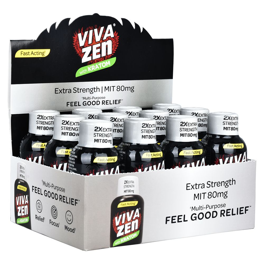 12CT DISPLAY - VIVAZEN MIT 80 2x Extra Strength Formula - 80mg / 1.9oz - Headshop.com