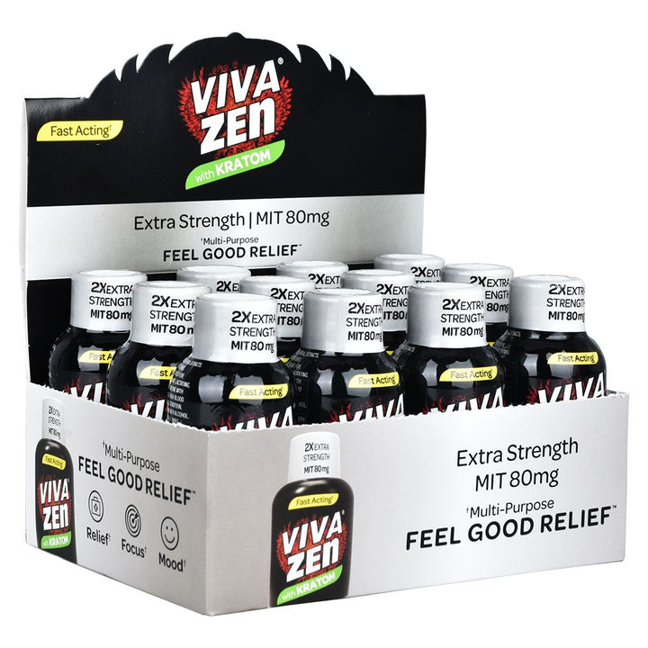 12CT DISPLAY - VIVAZEN MIT 80 2x Extra Strength Formula - 80mg / 1.9oz - Headshop.com