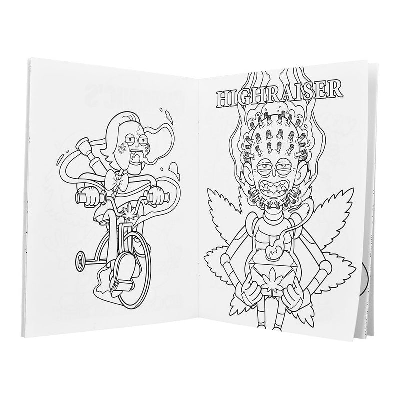 Wood Rocket Killer Buds Adult Coloring Book - 8.5"x11" - Headshop.com