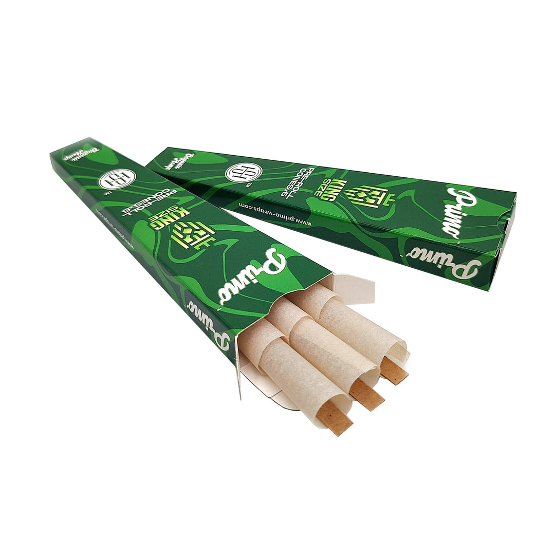 High Society - Primo Organic Hemp Pre-Roll Cones with Filter - King Size - Box of 30 Units - Headshop.com