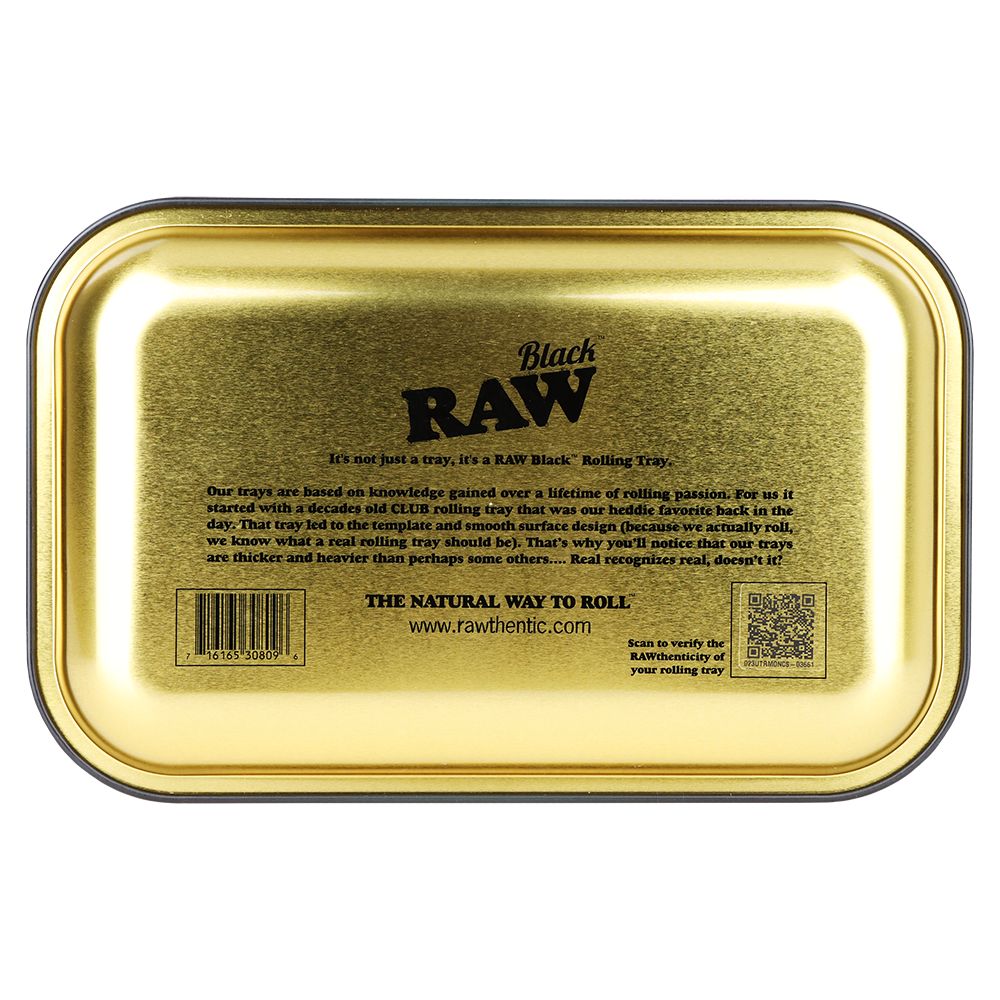 RAW Black Cone Monster Metal Small Rolling Tray - 11"x7" - Headshop.com