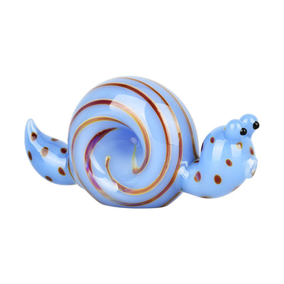 Spun Snail Glass Hand Pipe - 4" / Colors Vary - Headshop.com