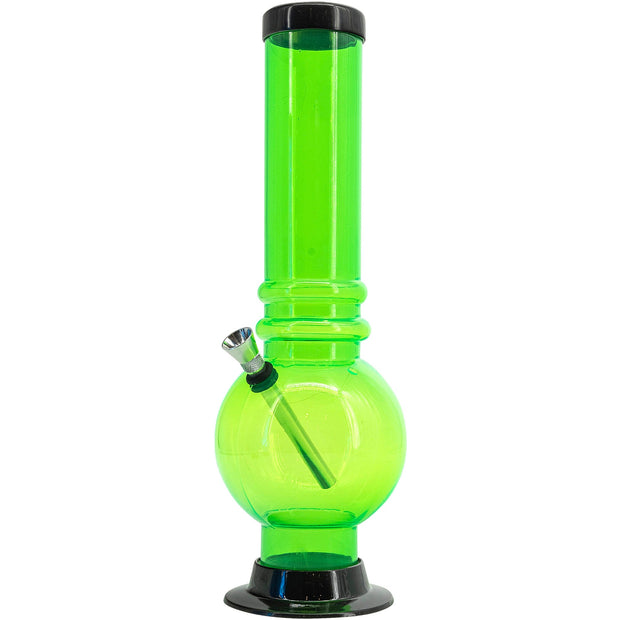 Acrylic Bubble Base Bong - 12-15"