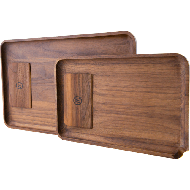 Marley Natural Black Walnut Prep Tray - Headshop.com