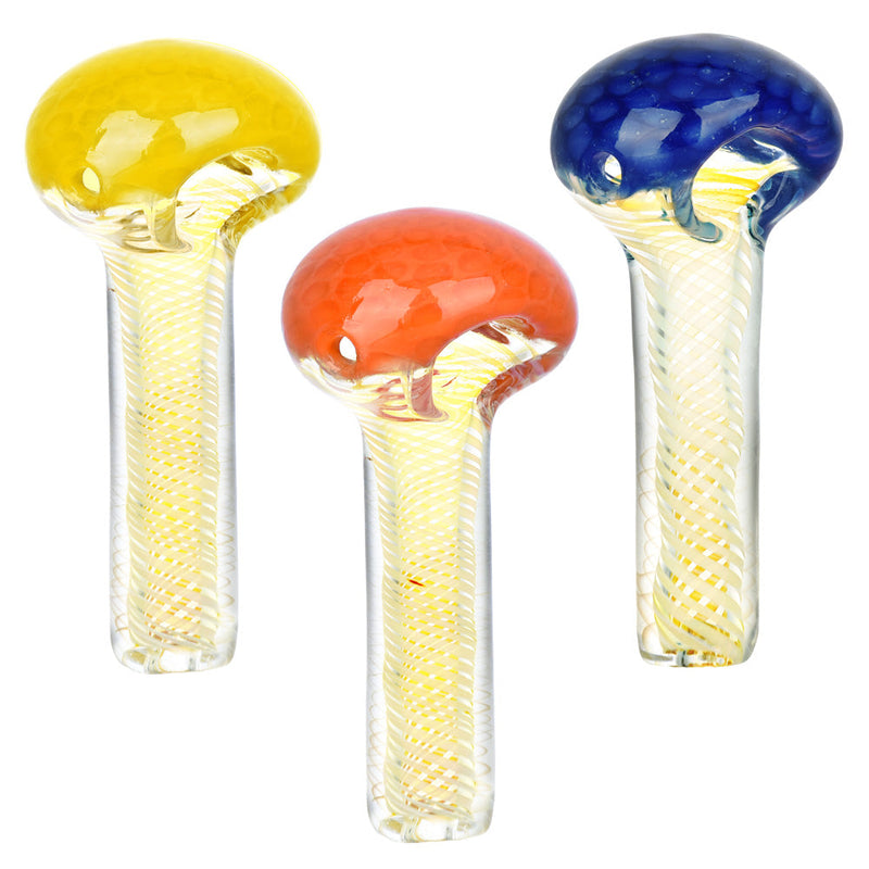 Spiral Vector Fumed Honeycomb Spoon Pipe - 4.25" / Colors Vary - Headshop.com