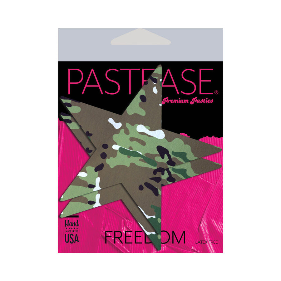 Pastease Nautical Star: Military Multi-Cam Camoflauge Nipple Pasties - Headshop.com