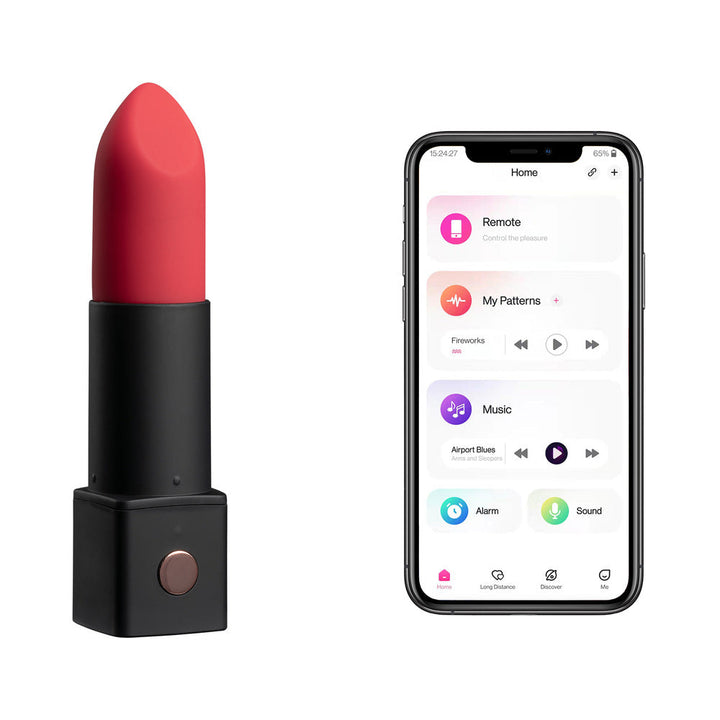 Lovense Exomoon Bluetooth Mini Lipstick Vibrator - Headshop.com