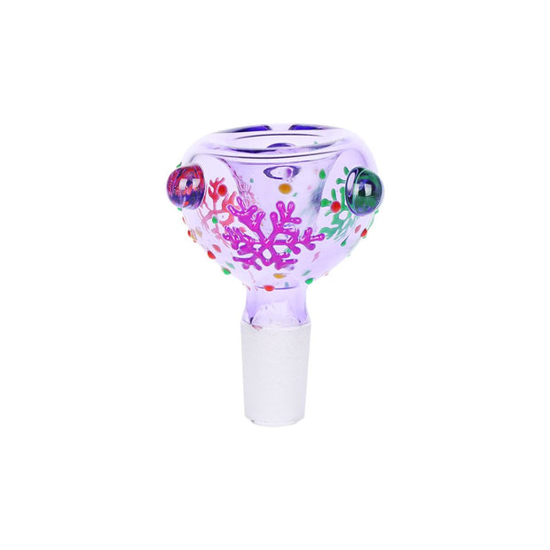 Pinky Hearts Beaker Glass Water Pipe - 10" / 14mm F