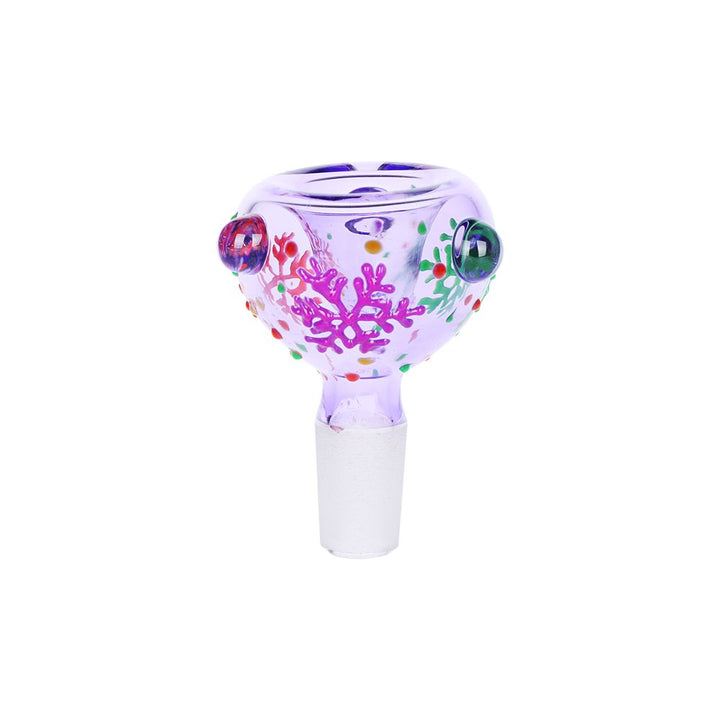 Pinky Hearts Beaker Glass Water Pipe - 10" / 14mm F