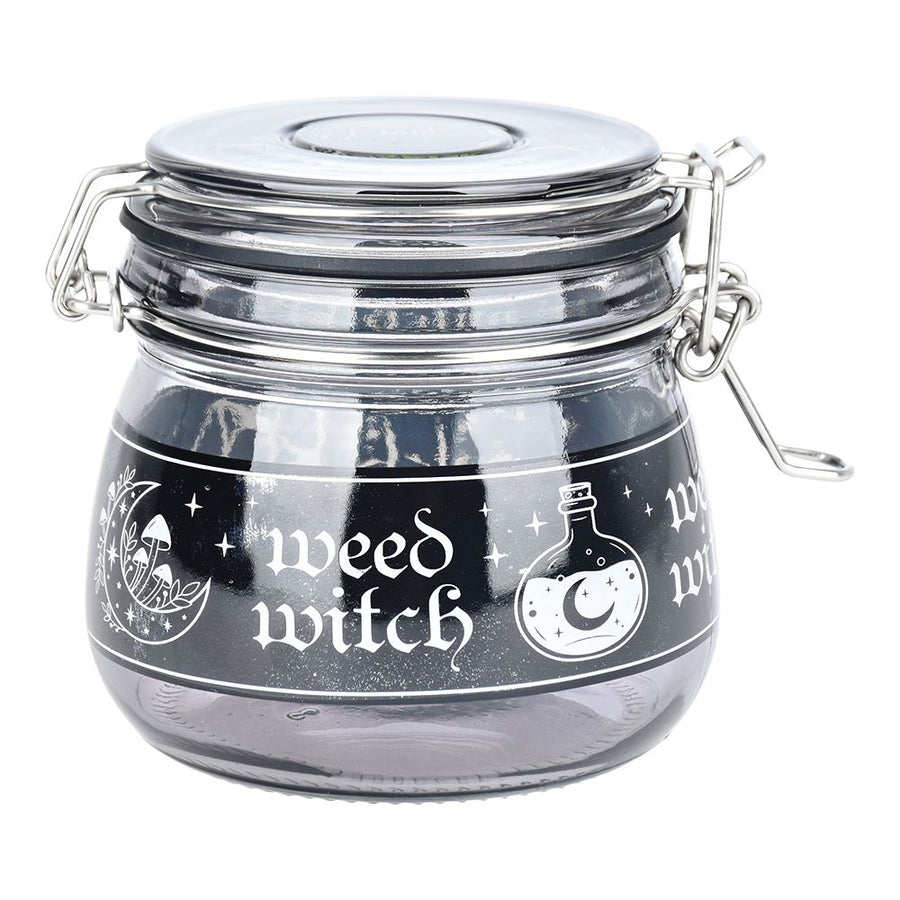 Dank Tank Witch Weed Glass Storage Jar - 4" x 4.25" - Headshop.com
