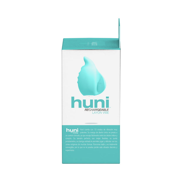 VeDO Huni Rechargeable Finger Vibe Tease Me Turquoise - Headshop.com