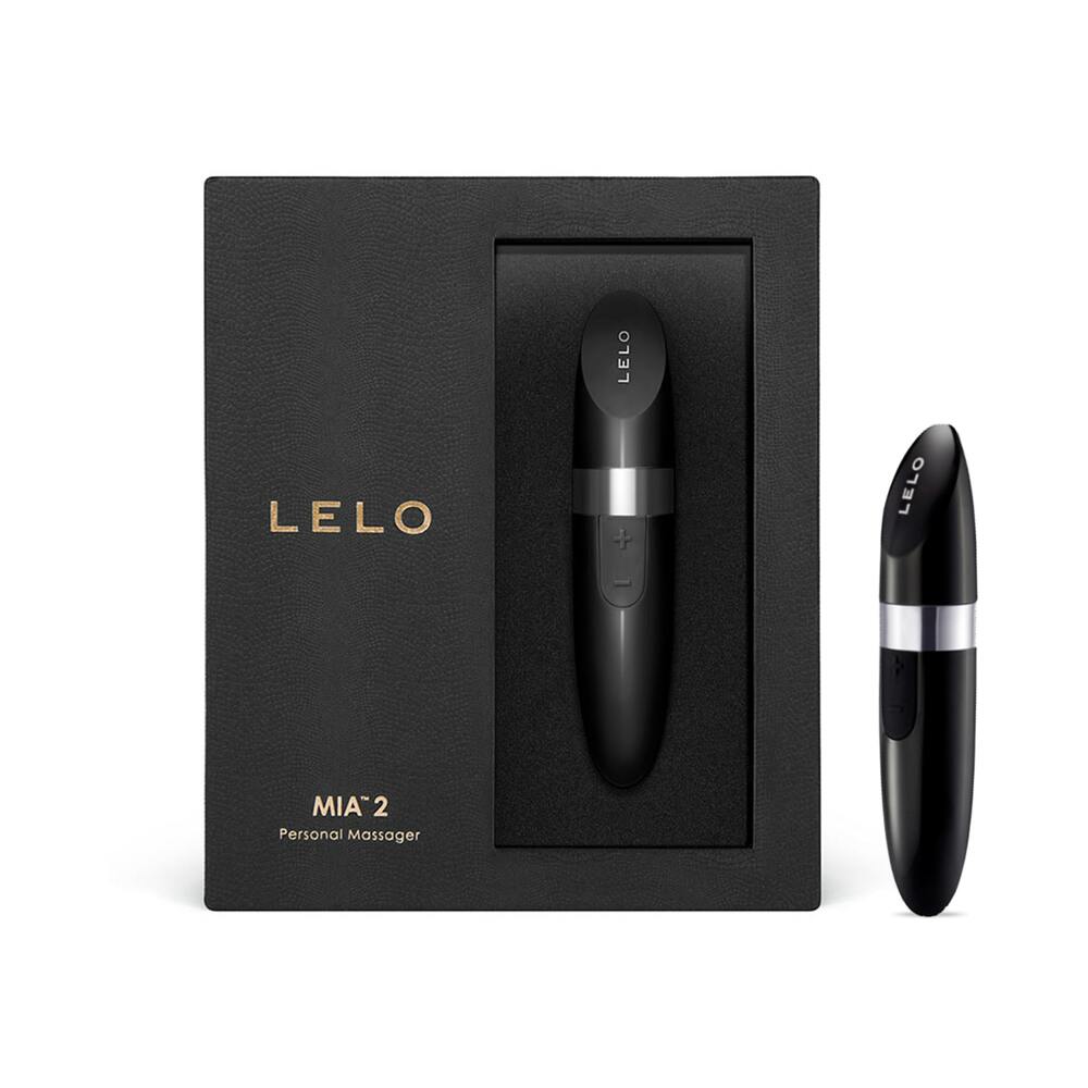LELO MIA 2 Rechargeable Lipstick Vibrator Black - Headshop.com
