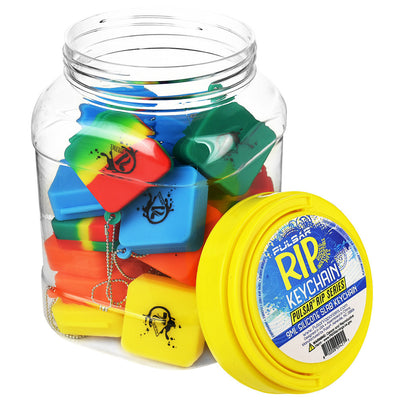 30PC DISPLAY - Pulsar RIP Series Silicone Slab Container - 9ml / Assorted Colors - Headshop.com