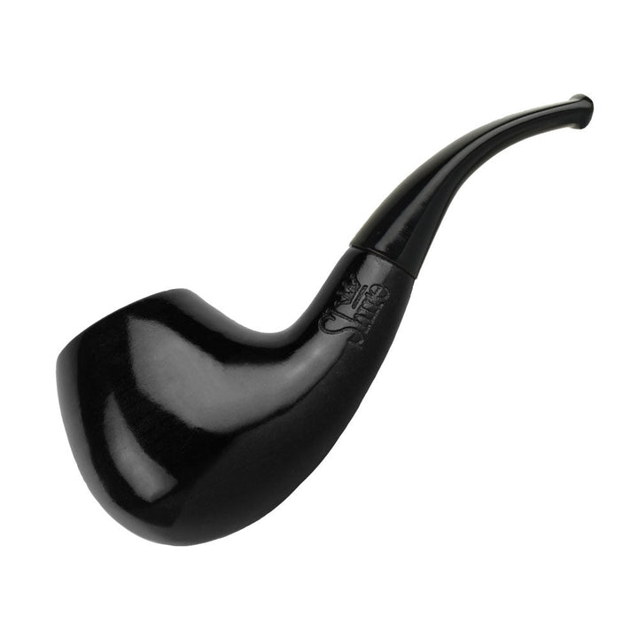 Pulsar Shire Pipes Bent Ebony Cherry Wood Tobacco Pipe - Headshop.com