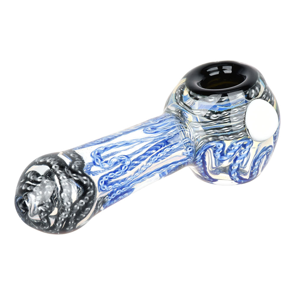 Simply Squiggled Glass Spoon Pipe - 4.25" / Colors Vary - Headshop.com