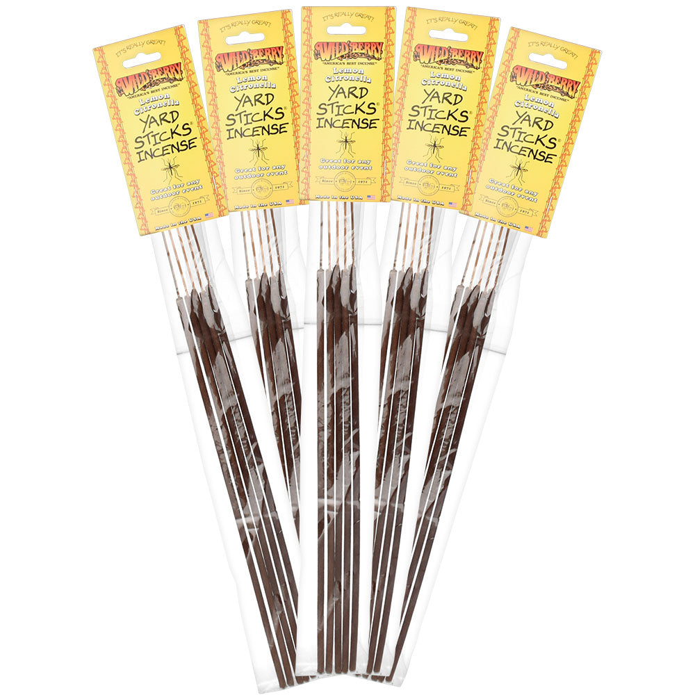 Wild Berry Citronella Yard Sticks 19" 5pk 12pc Display