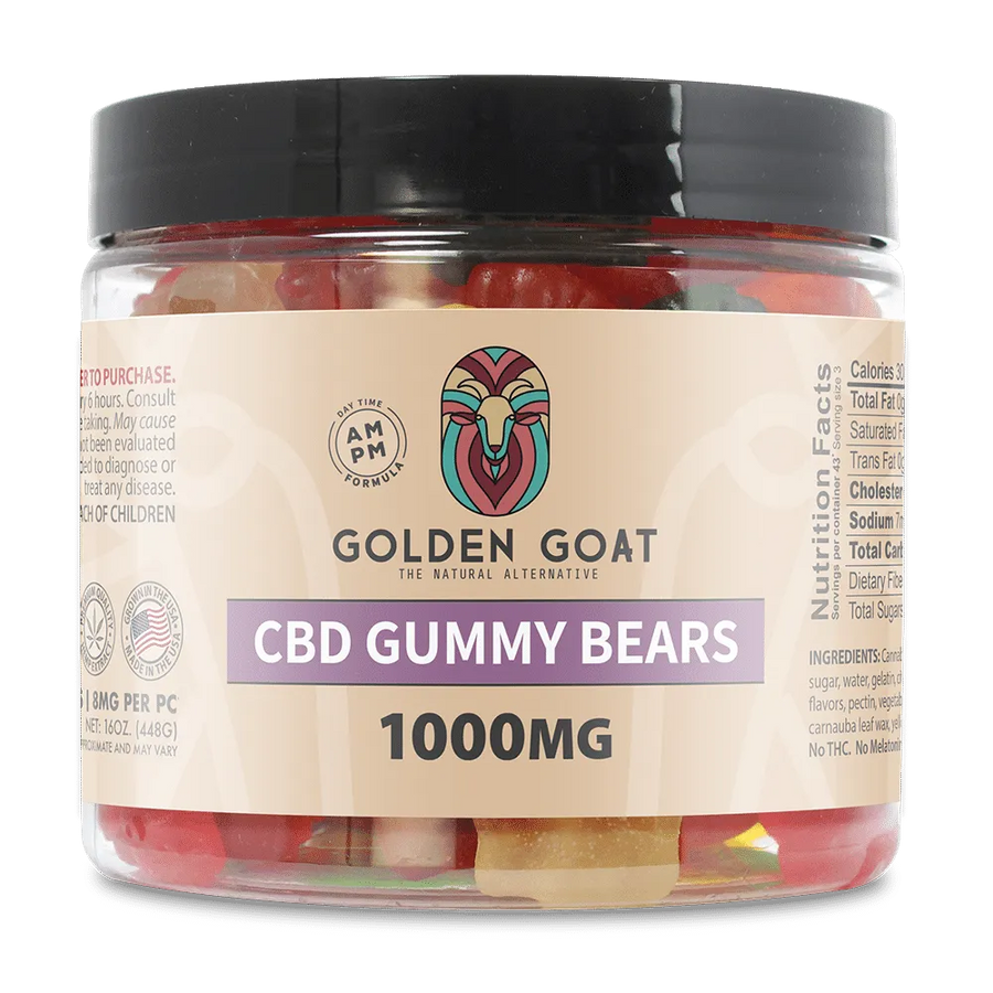 CBD Gummies 1000MG - Clear Bears - No Melatonin - Headshop.com