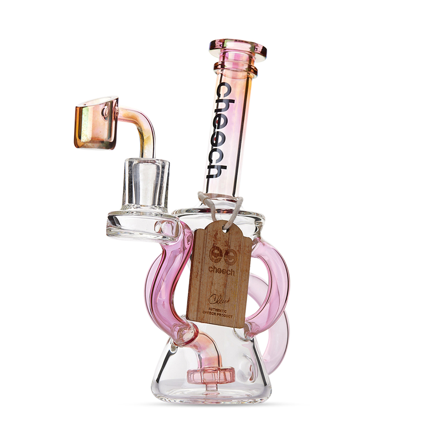 Cheech Glass 7" Gold Fumed Recycler - Headshop.com