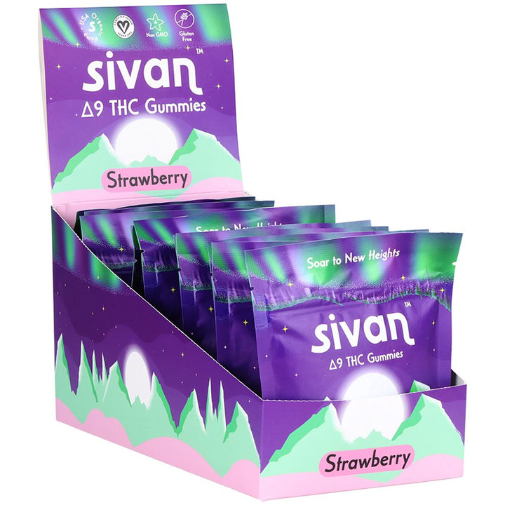 Sivan D9 Gummies | Strawberry | 200mg | 10pc - Headshop.com
