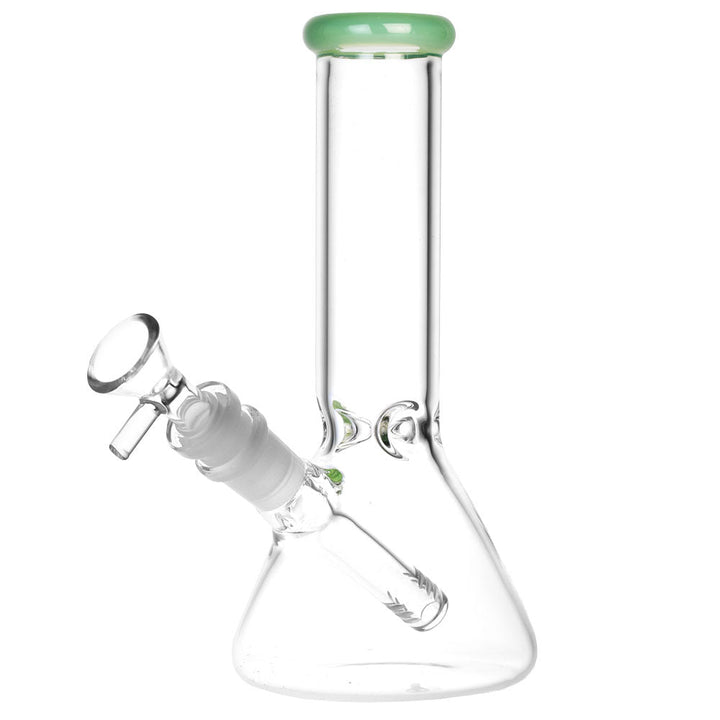 Classic Glass Beaker Water Pipe - 8" / 14mm F / Colors Vary - Headshop.com