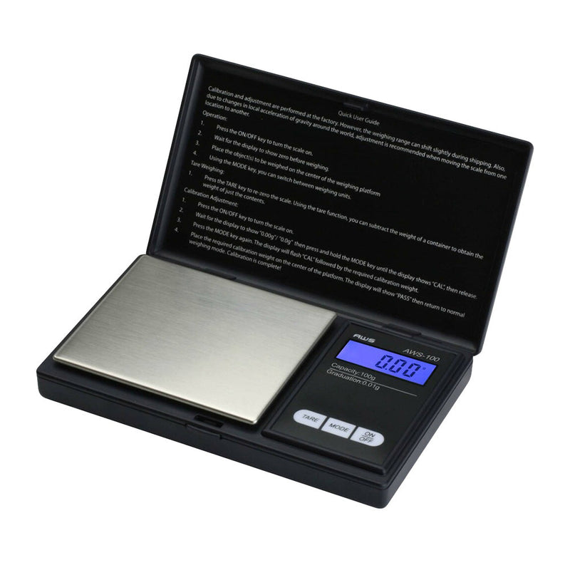 AWS Series Digital Pocket Scale - 100g x 0.01g - Headshop.com