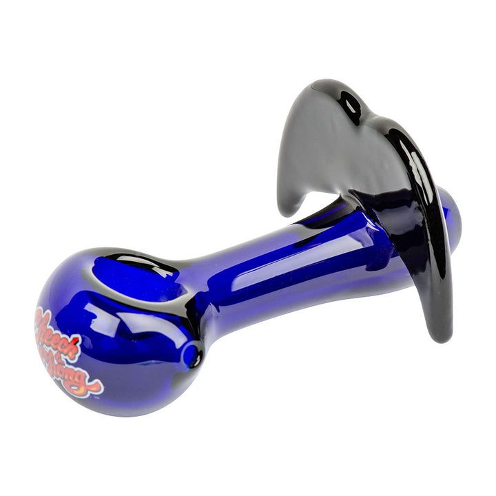 Cheech & Chong Glass Moustache Ride Spoon Pipe | 4" - Headshop.com