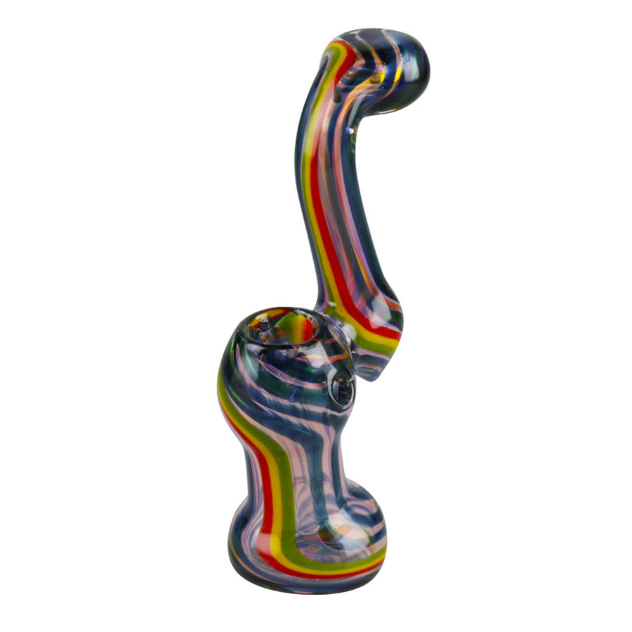 Rasta Twist Fumed Bubbler - 6" - Headshop.com