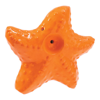 Wacky Bowlz Starfish Ceramic Hand Pipe - 4" - Headshop.com