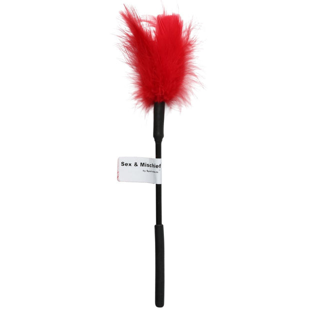 Sportsheets Sex & Mischief Feather Tickler Red - Headshop.com