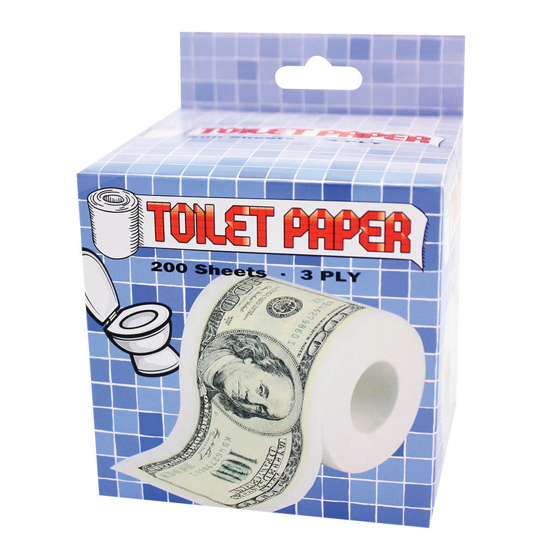 Novelty Toilet Paper - 200 Sheets / 3 Ply / Big Bucks - Headshop.com