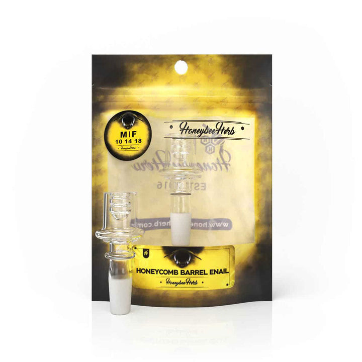 Honeybee Herb Honeycomb Barrel Quartz Enail |YL - Headshop.com