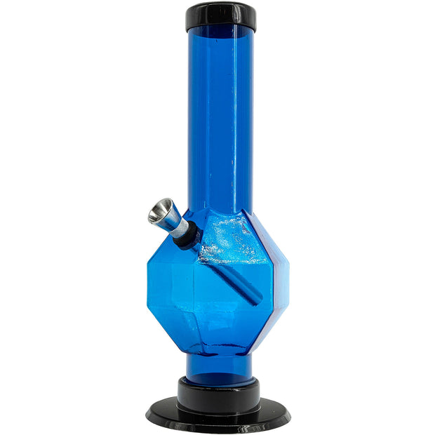 Acrylic Diamond Bong 9-12"  - Multiple Colors