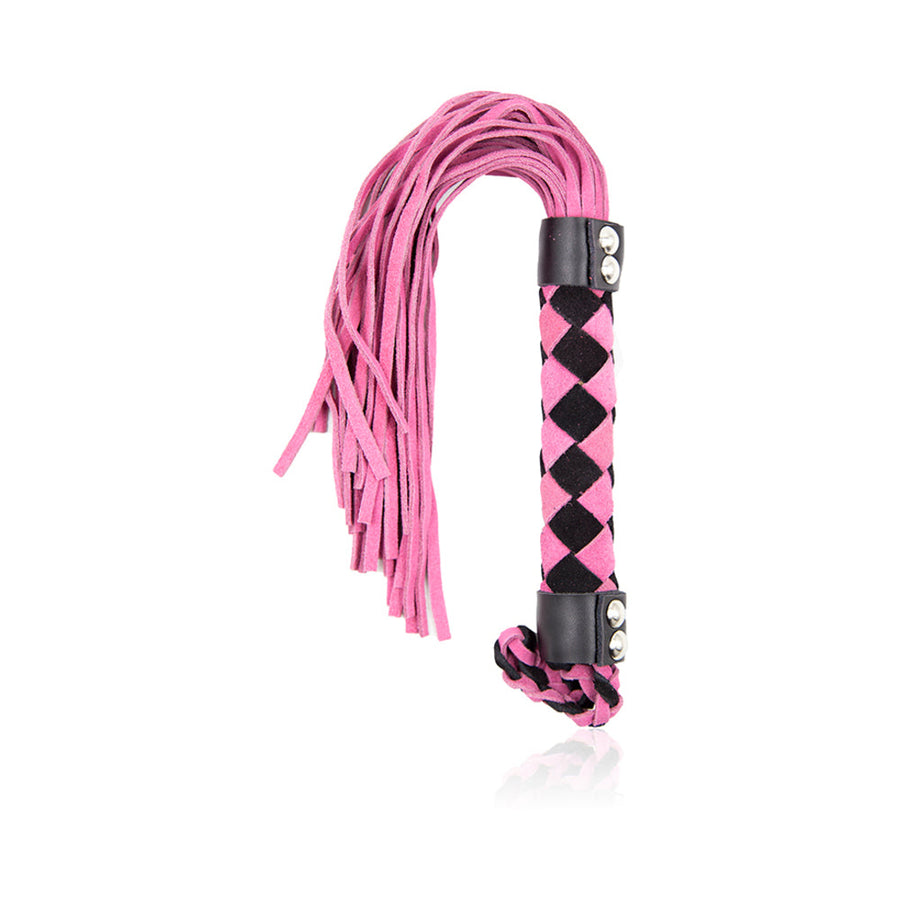 Ple'sur 15.5 in. Leather Flogger Pink - Headshop.com