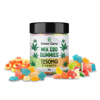 Green Gene High Potency CBD Mix Gummies 625MG - 5000MG - Headshop.com