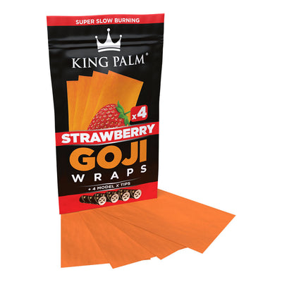 King Palm Goji Wraps & Filter Tips | 4pk | 15pc Display - Headshop.com