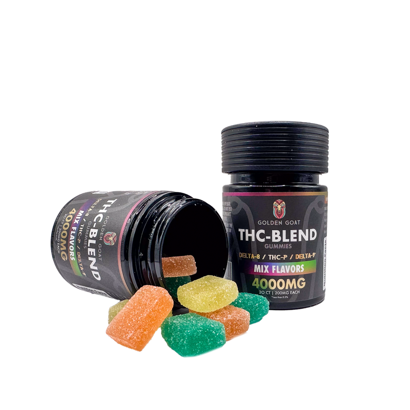 THC Blended 4000MG Infused Gummies Delta 8 / THC-P / Delta 9 - Mix Flavors - Headshop.com