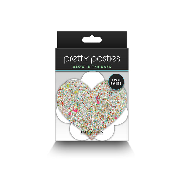 Pretty Pasties Heart & Flower Glow 2 Pair - Headshop.com