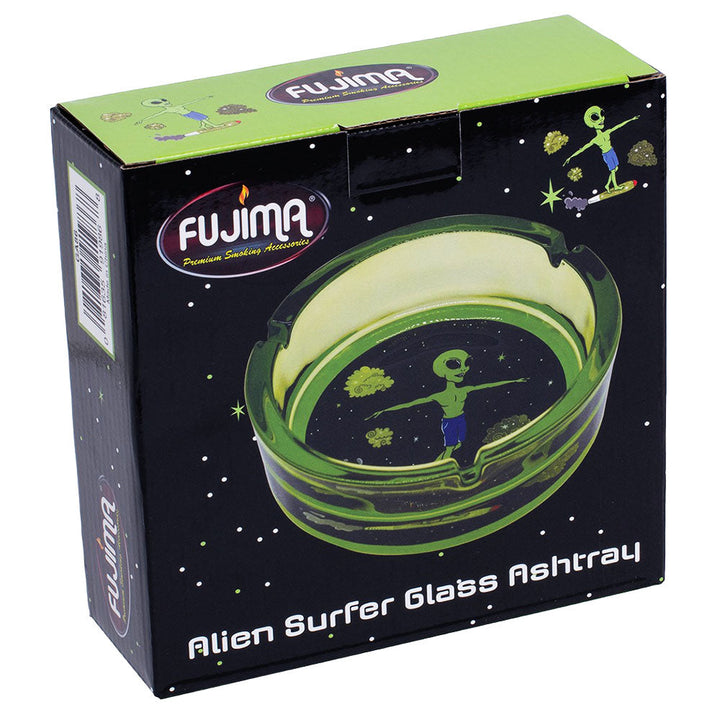 Fujima Alien Surfer Glass Ashtray - 6.25" - Headshop.com