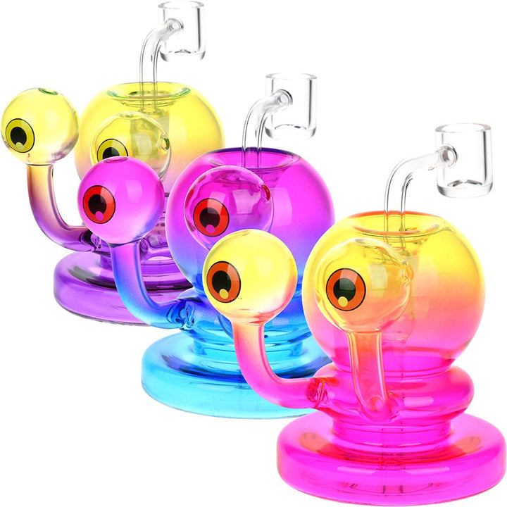 Neon Sponge Bob Pet Beastie Glass Dab Rig - 4" / 14mm F - Headshop.com